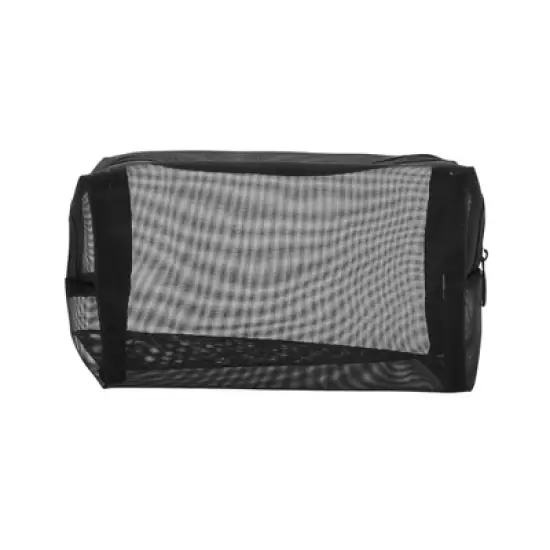 Unique Bargains Portable Mesh Makeup Bag Black 1 Pc image {4}