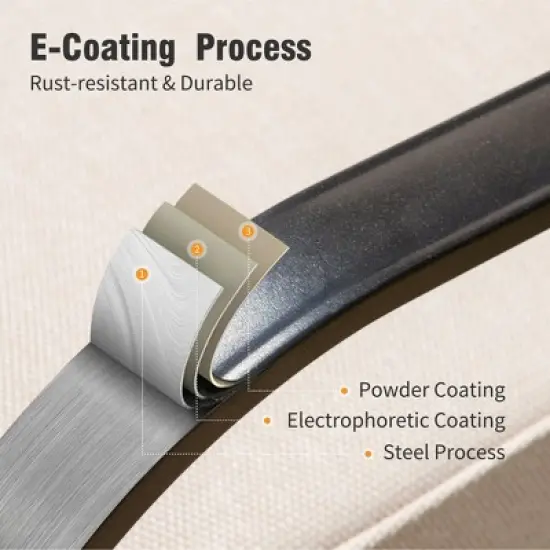 Captiva Designs 6pc Extra Large Metal Outdoor Patio Fire Pit Set with Rocking Pattern-back Chairs image {6}