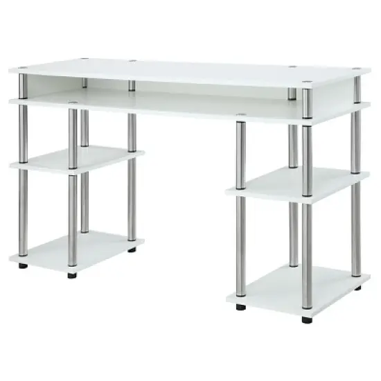Designs2Go No Tools Student Desk with Shelves - Breighton Home image {13}