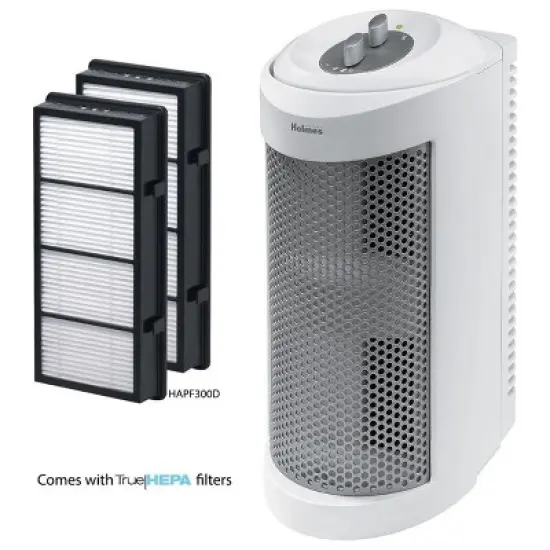 Holmes True HEPA Allergen Remover Quiet Operation Mini Tower Air Purifier image {2}
