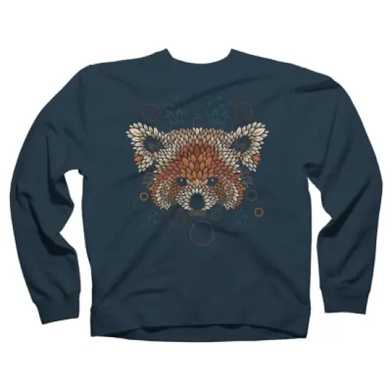 Adult Design By Humans Red Panda Face By LetterQ Sweatshirt image {4}