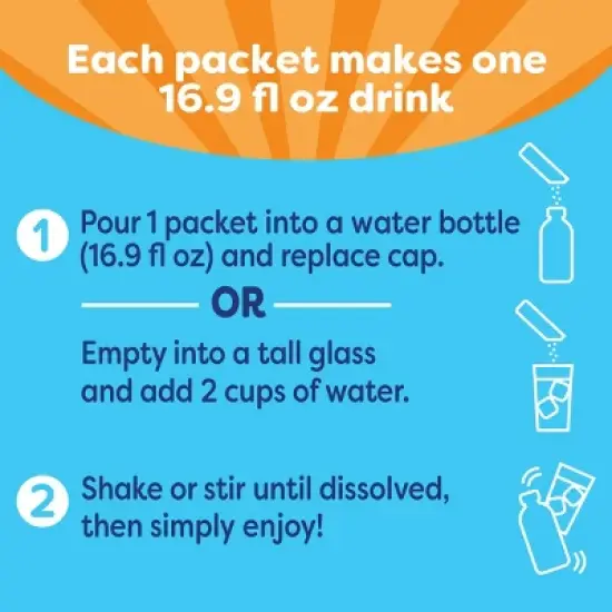 Crystal Light Hydrate Orange - 10ct/1.8oz image {3}