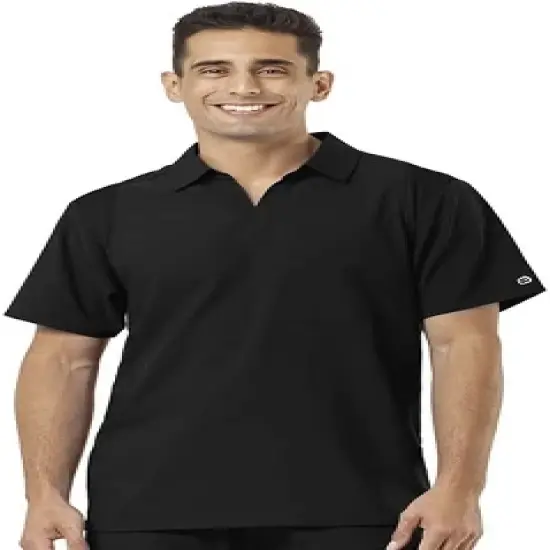 Wink Men's Collar Scrub Top image {9}
