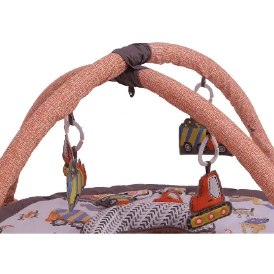 Bacati - Baby Activity Gyms & Playmats (Construction Grey/Yellow/Orange) image {2}