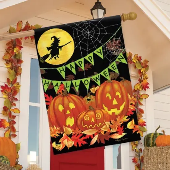 Briarwood Lane House Flag 40x28 For Outdoor Halloween Haunts For Halloween House Flag image {3}