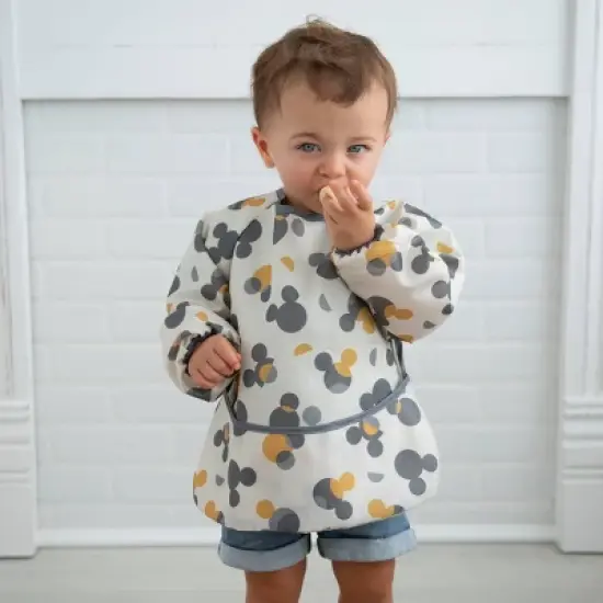 Disney Mickey Mouse Water-Resistant Polyester Long-Sleeve Coverall Bib image {5}