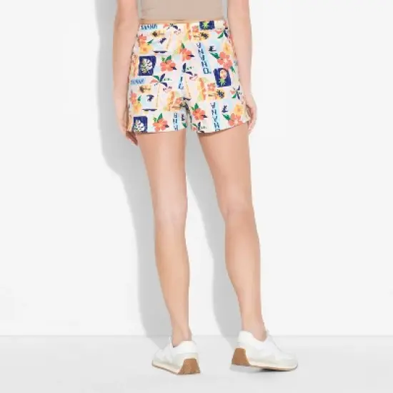 Women's Stitch Poster Print Graphic Shorts image {2}