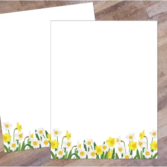 Great Papers Daffodil Meadow Delight Everyday Letterhead Multicolored 50 Sheets/Pack (2025005) image {1}