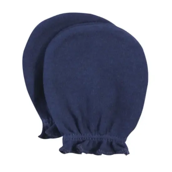 Hudson Baby Infant Boy Cotton Scratch Mittens, Forest, 0-6 Months image {7}