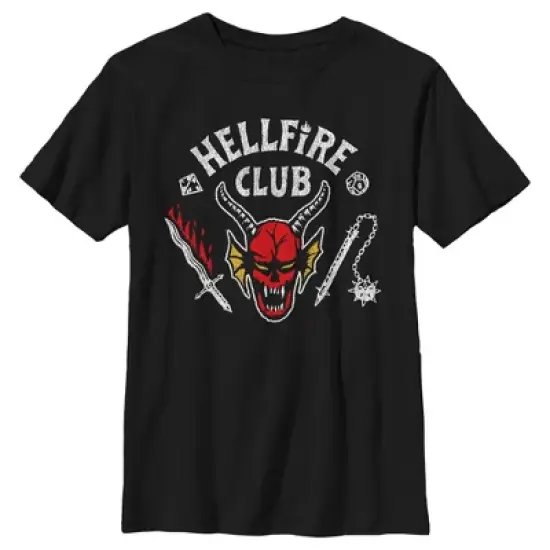 Boy's Stranger Things Hellfire Club Costume T-Shirt image {4}