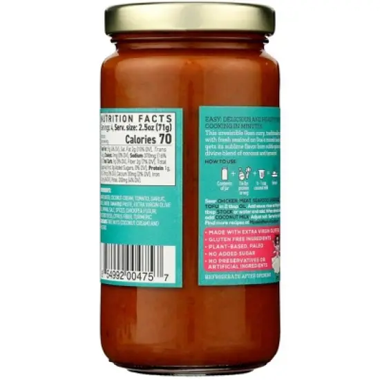 Masala Mama Coconut Curry Cooking Sauce - Case of 6/10 oz image {2}