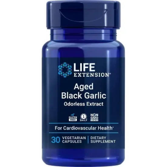 Aged Black Garlic by Life Extension  -  30 VegCap image {2}