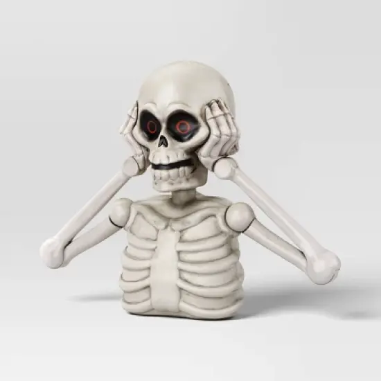 6" Animated Skeleton Torso Groundbreaker Halloween Decorative Prop White - Hyde and EEK! Boutique&trade; image {2}