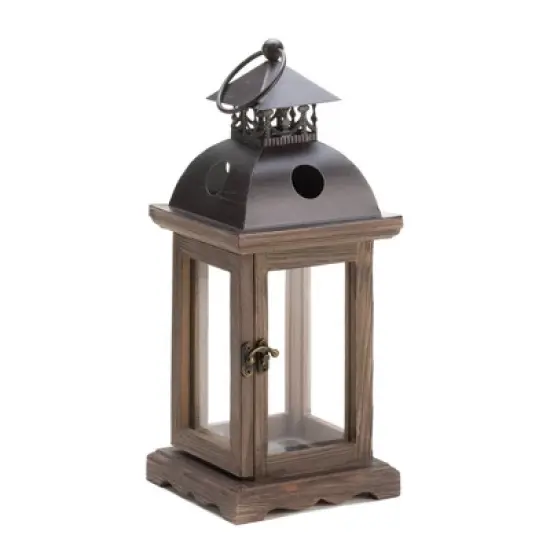 Iron Monticello Outdoor Lantern Brown - Zingz & Thingz image {4}