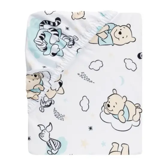 Lambs & Ivy Winnie the Pooh Hugs Fitted Crib Sheet image {2}