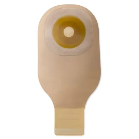 Premier Flextend Colostomy Pouch Drainable 1.25" Stoma 12"L 1pc System Beige 8558, 10 Ct image {1}