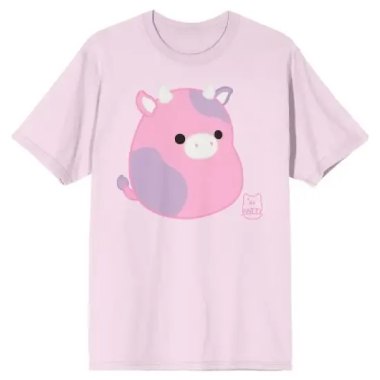 Squishmallows Patty Crew Neck Short Sleeve Cradle Pink Adult T-shirt image {2}