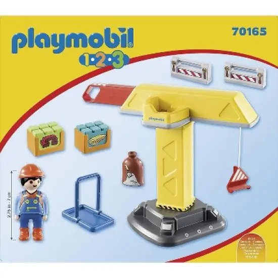 Playmobil 70165 1.2.3 Construction Crane image {2}