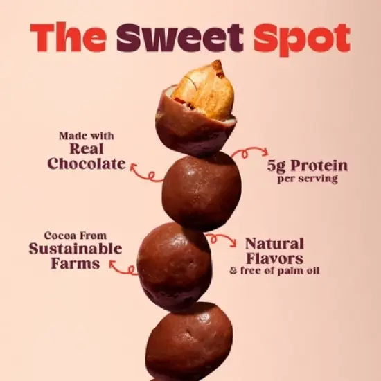 Tandy Chocolate Protein NomNoms - Peanut Buttery Peanut - 4.2oz image {4}