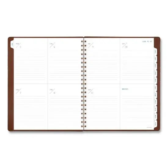 Signature Collection Academic Weekly/Monthly Planners, 11.5 x 8, Distressed Brown Cover, 13-Month: July 2025 to July 2026 image {1}