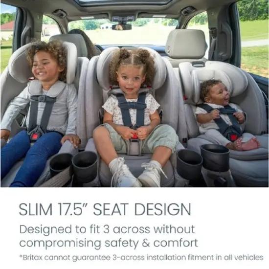 Britax One4Life Slim All-in-One Convertible Car Seat with ClickTight - Raven Black image {2}