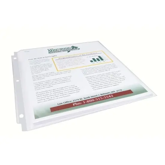 Avery&reg; Clear Heavyweight Multi-Page Capacity Sheet Protectors, Holds 8-1/2" x 11" Sheets, Top Load, Pack of 25 image {2}