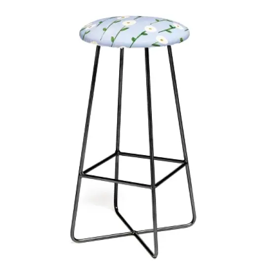 Reves et Histoires Cute Little Flowers Barstool - Deny Designs image {2}