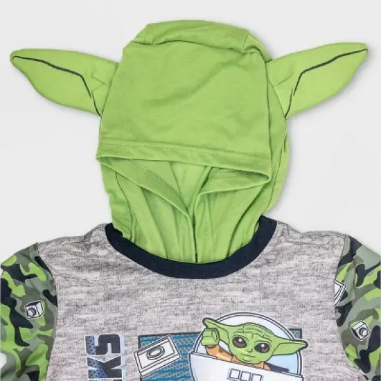 Boys' LEGO Star Wars: The Mandalorian The Child 2pc Hooded Pajama Set - Green image {1}