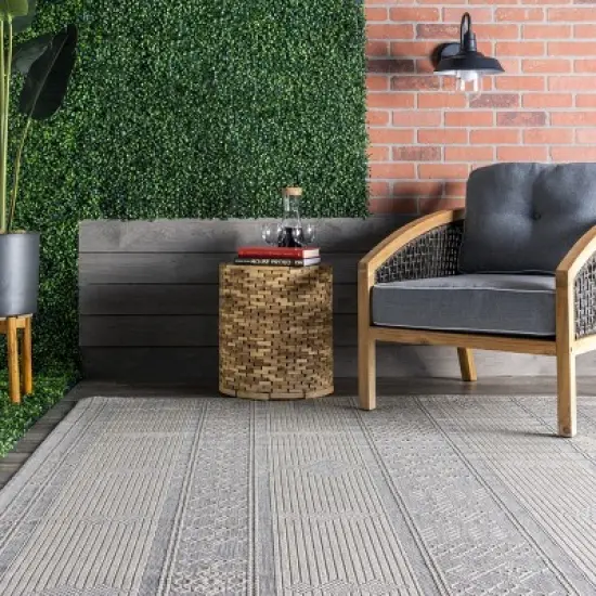 nuLOOM Leigh Stripes Indoor/Outdoor Area Rug image {7}