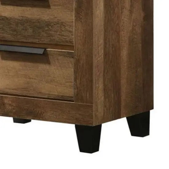 22" Morales Nightstand Rustic Oak Finish - Acme Furniture image {2}