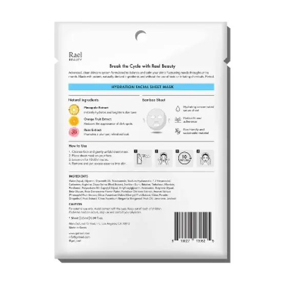 Rael Beauty Hydration Facial Sheet Mask - 1ct image {1}