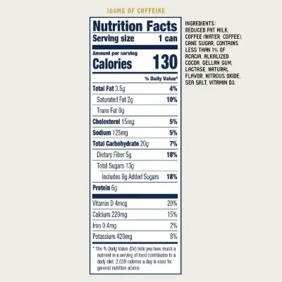 La Colombe Mocha Draft Latte - 4pk/9 fl oz Cans image {11}