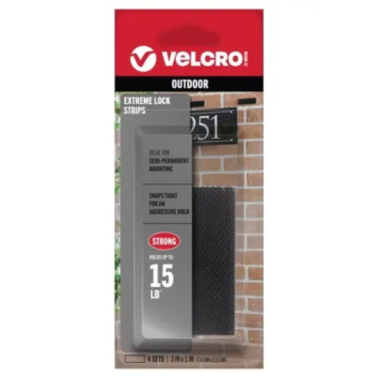 VELCRO Brand - Small - Plastic - Mounting Square - 3 in. - 4 Pack image {1}