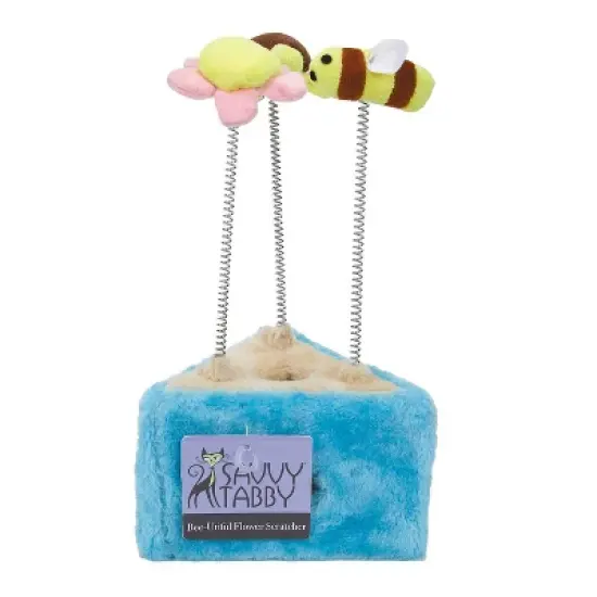 Savvy Tabby Bee-Utiful Flower Scratcher Cat Toy image {5}
