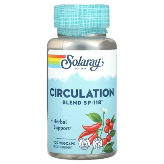 Solaray Circulation Blend SP-11B, 100 VegCaps image {4}