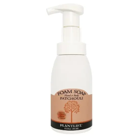 Plantlife Patchouli Foam Soap &ndash; Gentle, Moisturizing, Plant-Based &ndash; Ideal for Hand & Body Wash, Shaving, Kids&rsquo; Foaming Fun &ndash; 8.5oz image {3}