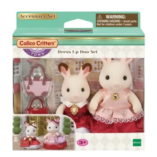 Calico Critters Town Series Dress Up Duo, Set of 2 Collectible Doll Figures with Fashion Accessories image {5}