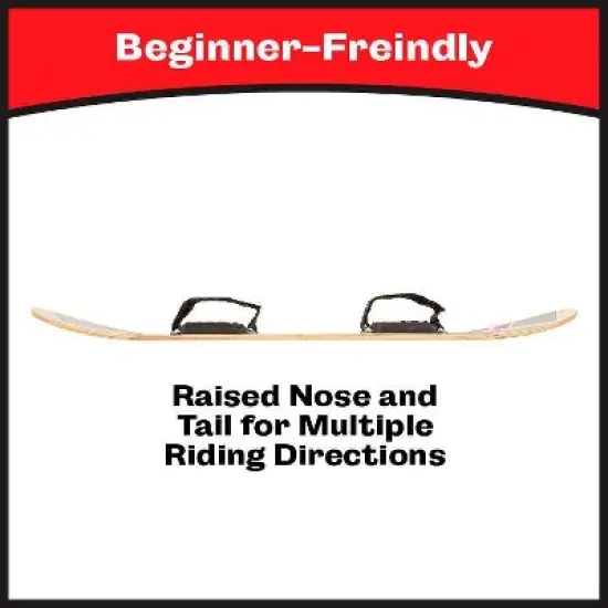 Sportsstuff Kids' Snow Ryder 110cm Snowboard 42'' - Black/Red image {5}