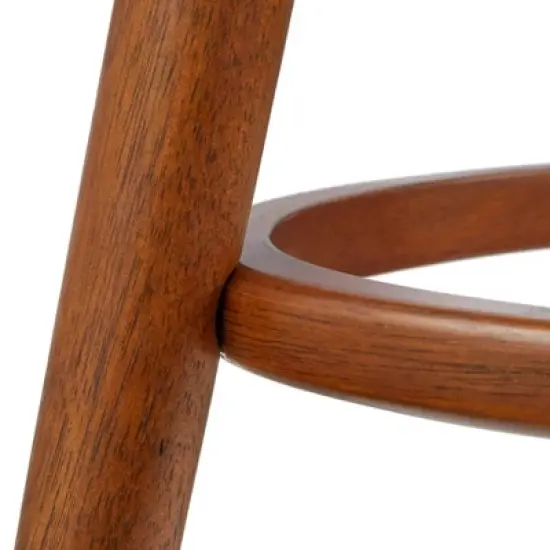 5pc Derby Counter Height Dining Set Walnut/Gray - Lifestorey image {8}