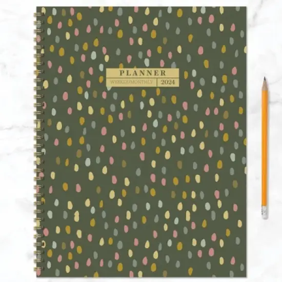 TF Publishing 2024 Weekly/Monthly Planner 11"x9" Rain Drops image {5}