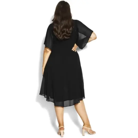 Women's Plus Size Adore Dress - Black | CITY CHIC image {2}