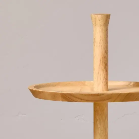 2-Tier Rubberwood Serving Tray - Hearth & Hand&trade; with Magnolia image {2}