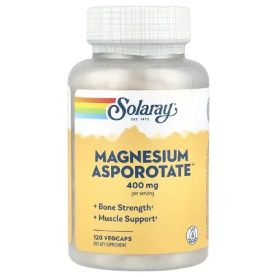 Solaray Magnesium Asporotate&trade;, 120 VegCaps (200 mg per Capsule) image {4}