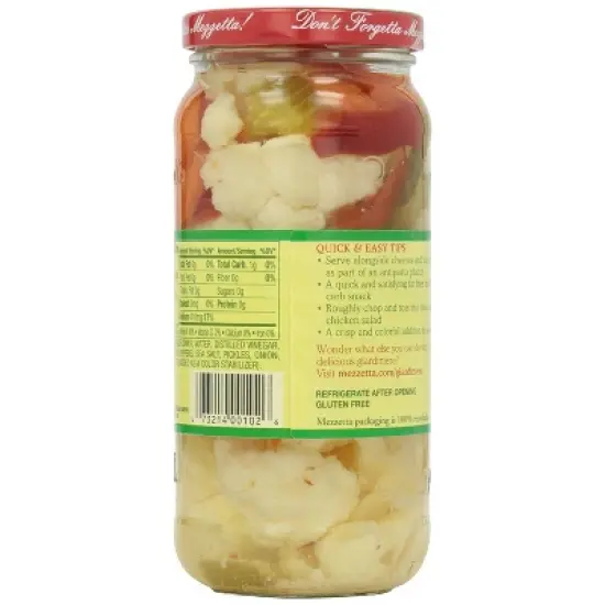 Mezzetta Italian Mix Giardiniera Mild - Case of 6/16 oz image {2}
