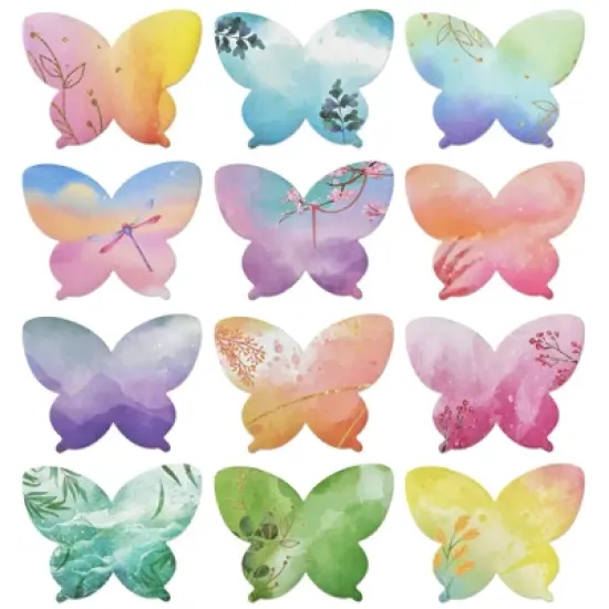 Wrapables Colorful Ethereal Butterfly Sticky Notes (Set of 12) image {6}