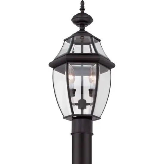 Quoizel Lighting Newbury 2 - Light Post Light in  Mystic Black image {1}