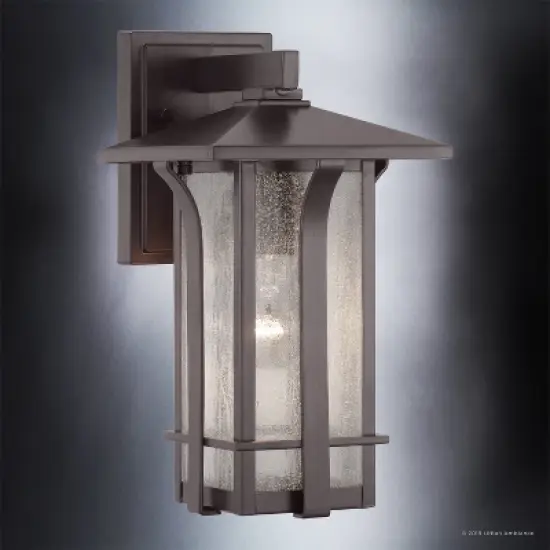 Urban Ambiance Luxury Craftsman Outdoor Wall Light,  13" x 7",  Olde Bronze Finish, UHP1152 image {2}