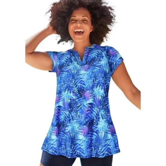 Swimsuits for All Women&rsquo;s Plus Size Chlorine Resistant Swim Tunic image {7}
