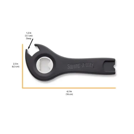 Swing-A-Way 5-in-1 Multipurpose Opener Tool, Manual Hand Held, Basic Kitchen Essentials, For Opening Bottles, Cans, and Jars image {1}