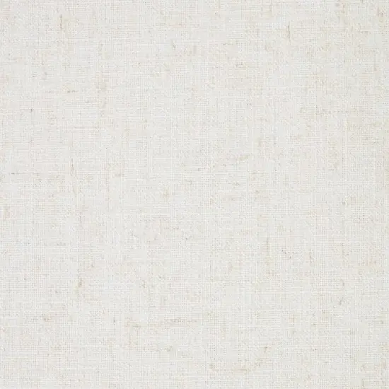 Square Fabric Ottoman with Faux Leather Trim - Heathered Cream - Hearth & Hand&trade; with Magnolia image {4}